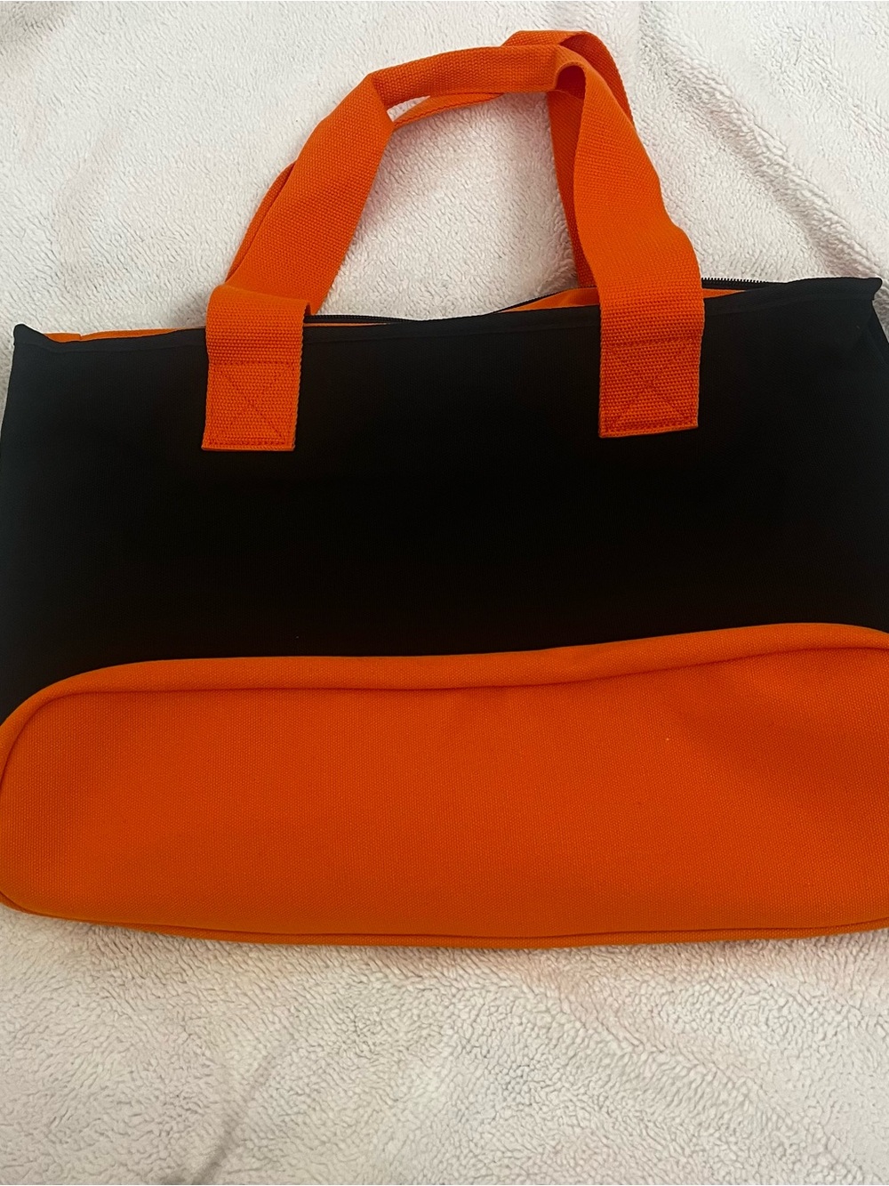 Disney Halloween Tote Bag in Black and Orange with Mickey & Minnie - Picture 2 of 3